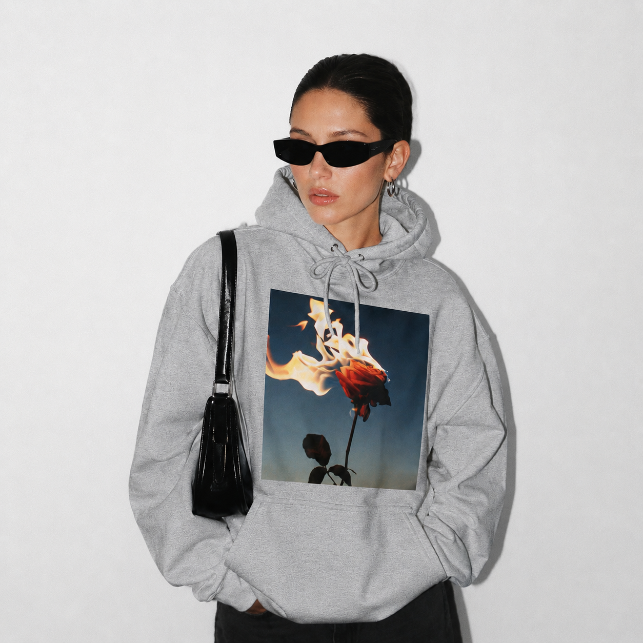Burning Rose Hoodie