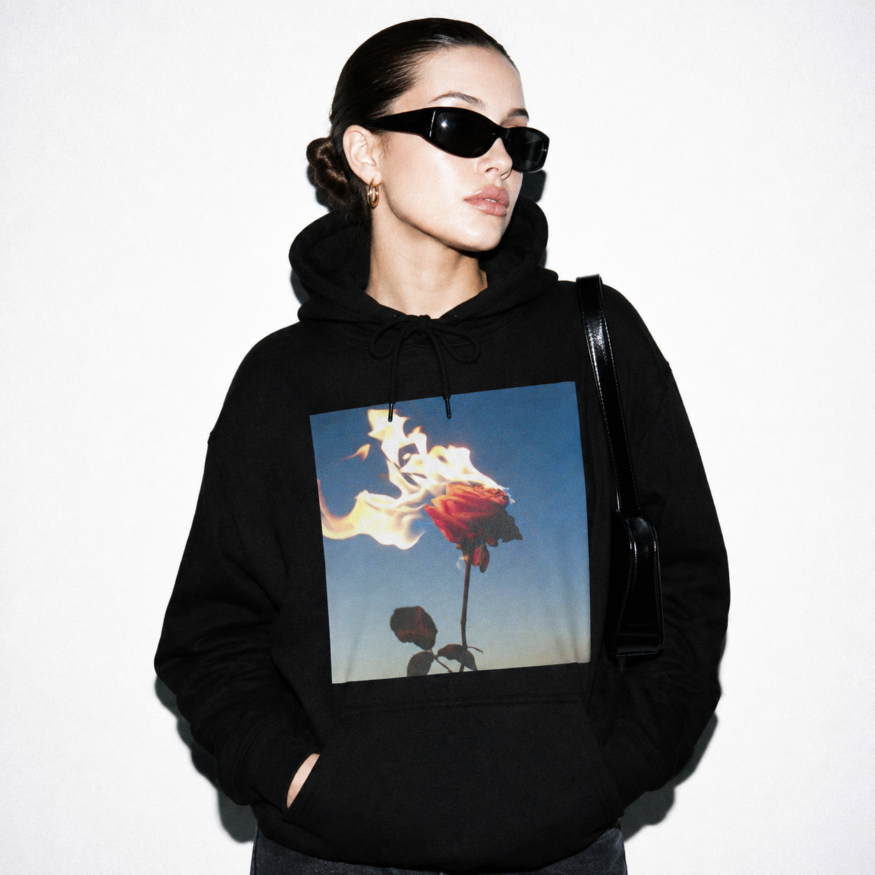 Burning Rose Hoodie