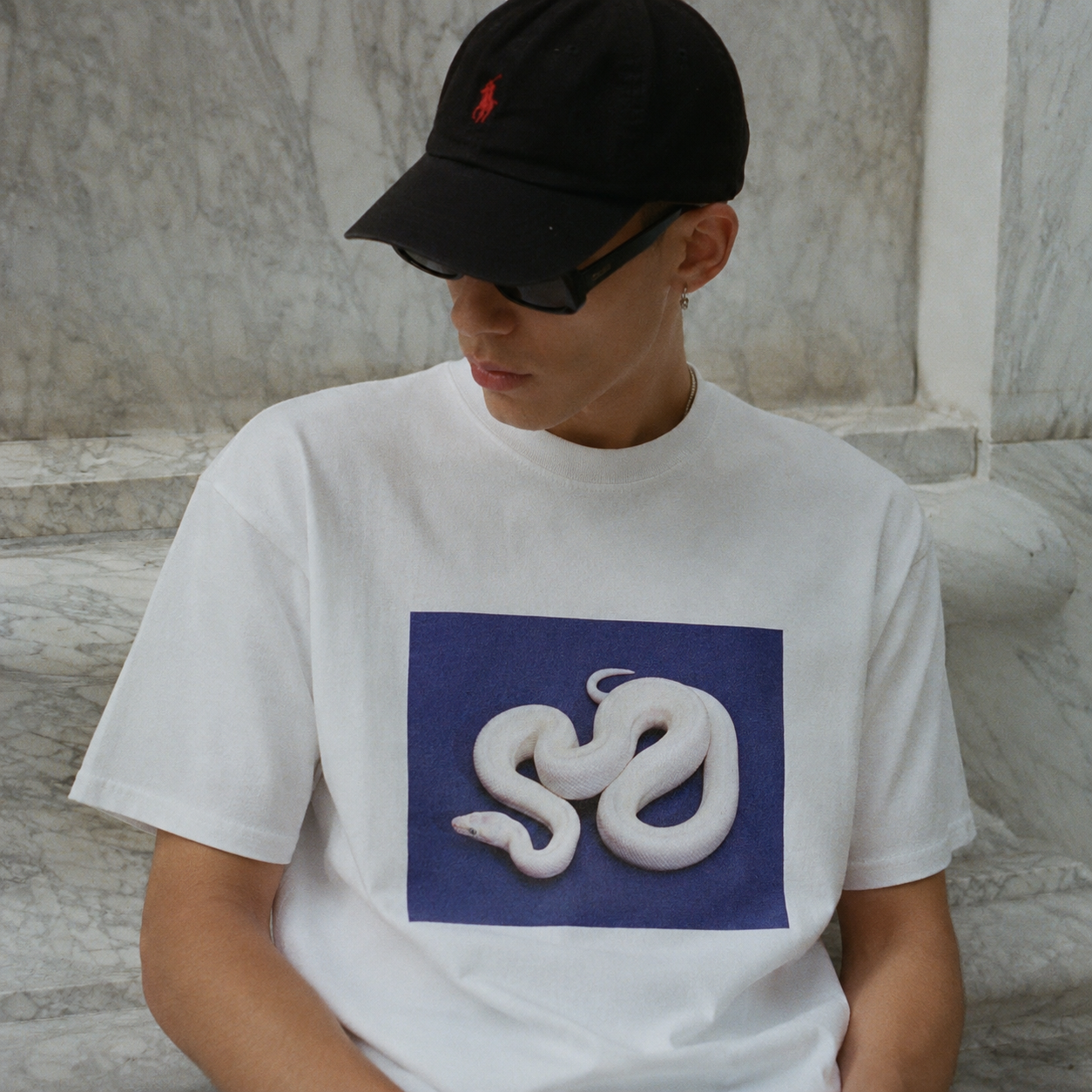 WHITE SNAKE T-SHIRT