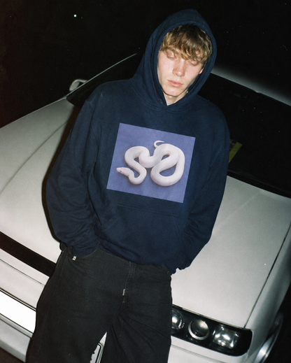 WHITE SNAKE HOODIE